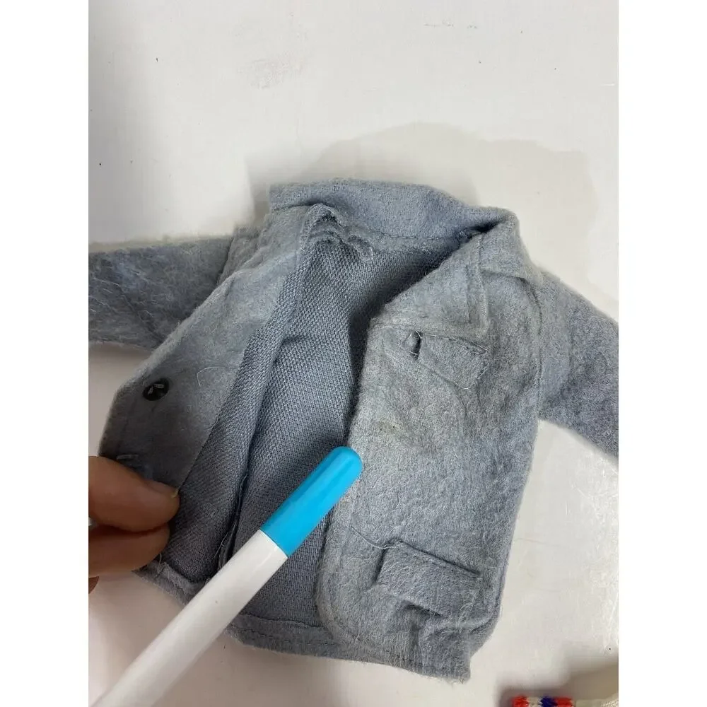 Vintage Ken Clone Doll Clothing 3 pcs Shirt Jacket Pants Gray